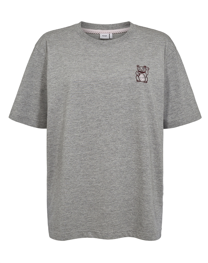  Nümph - NUPrema Oversize T-Shirt - Medium Grey Melange