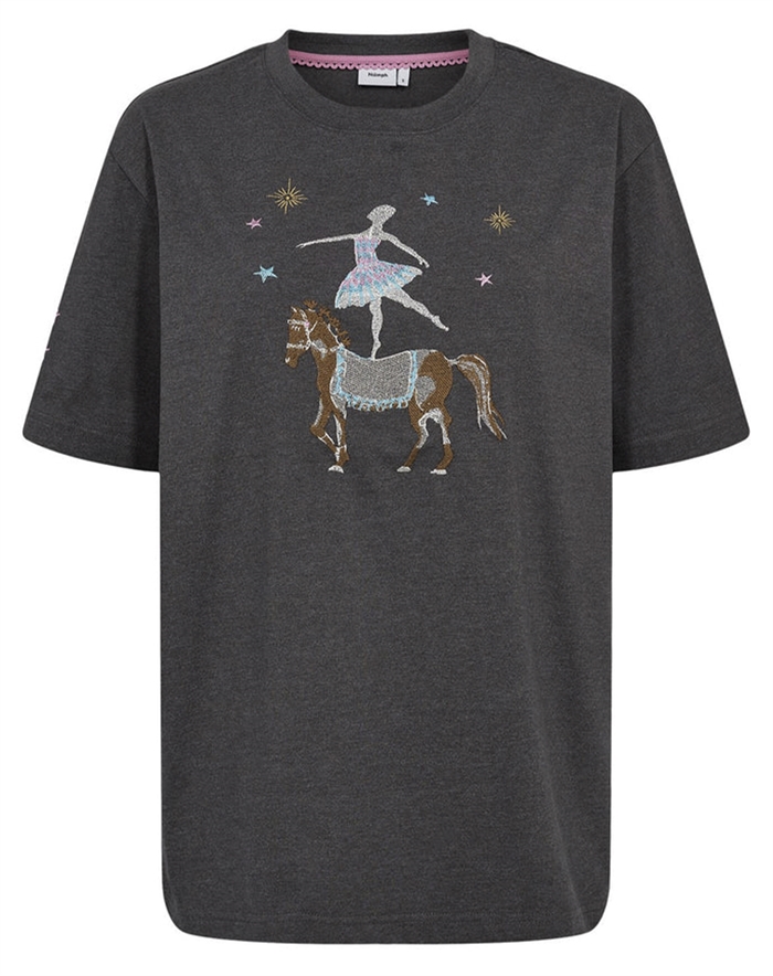 Nümph - NUPrima Oversize T-shirt - Dark Grey Melange