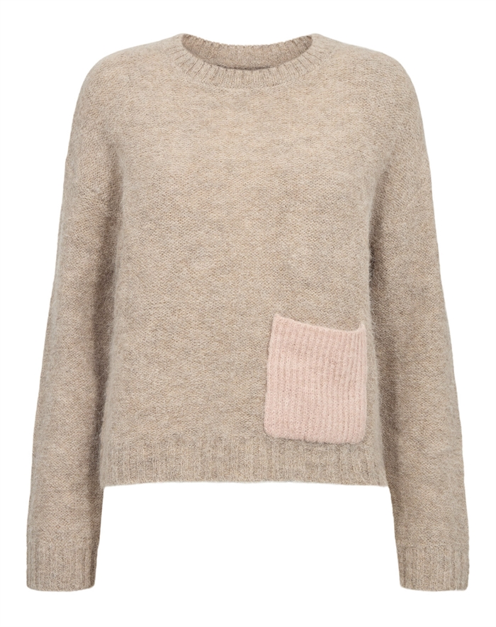 Nümph - NUSalia Strik - Sesame Melange