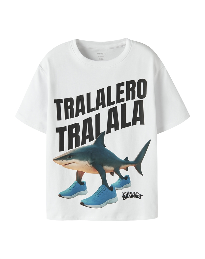 Name It - NKMArmi Brainr T-Shirt - Bright White 