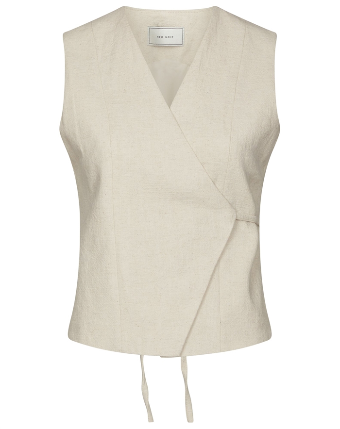 Neo Noir - Samara Ramie Waistcoat - Natural