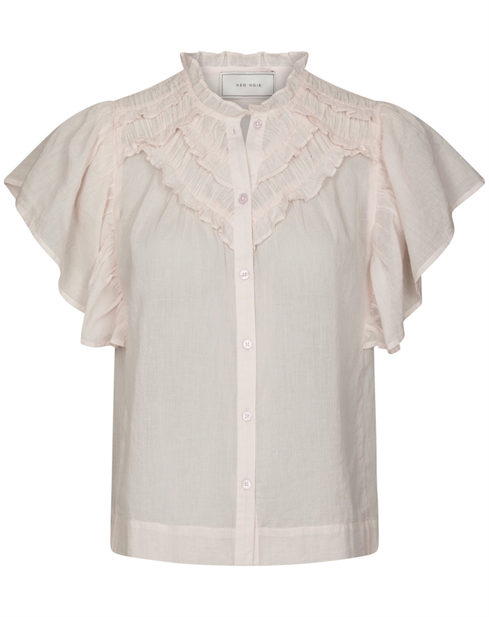 Neo Noir - Vinsa S Voile Top - Light Pink
