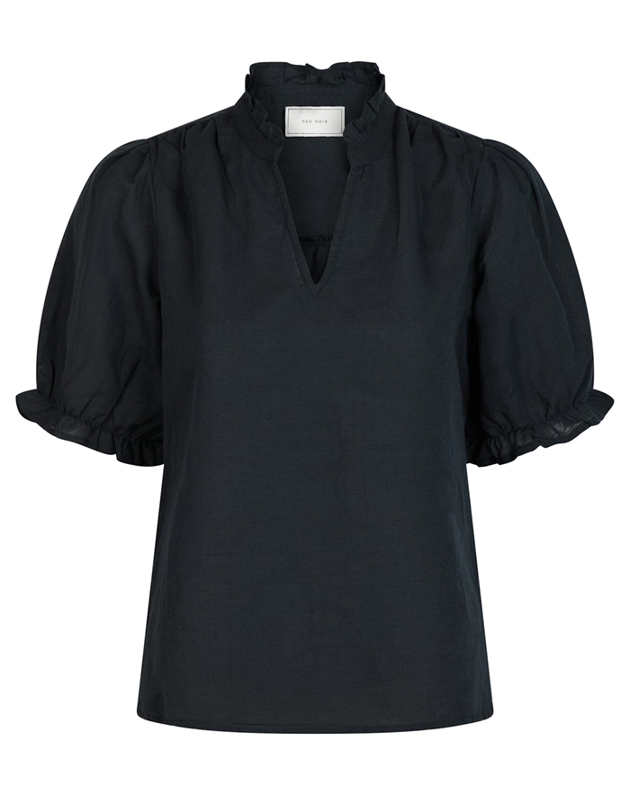 Neo Noir - Odesa Linen Bluse - Navy