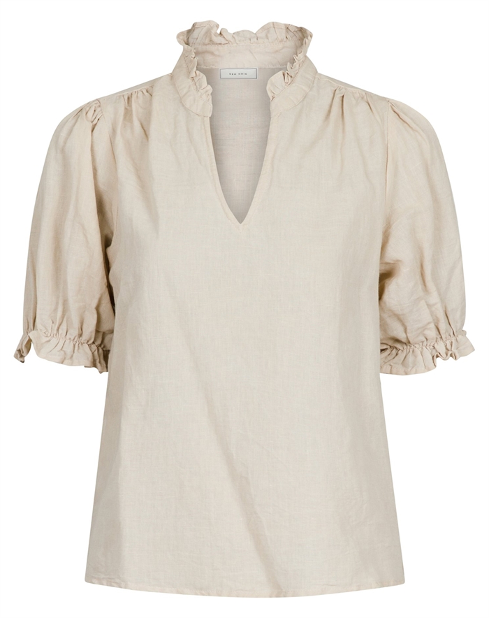 Neo Noir - Odesa Linen Bluse - Sand