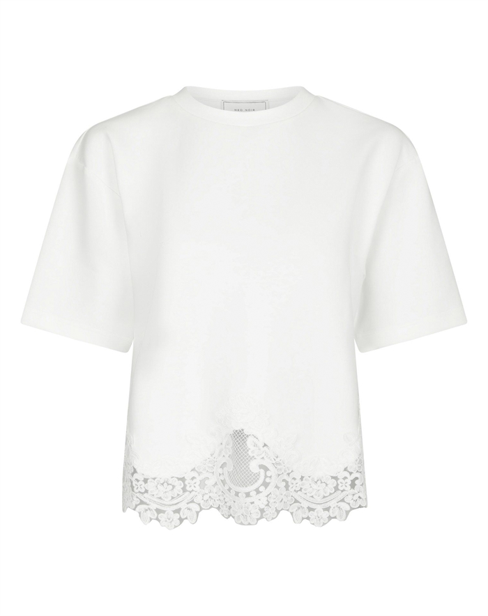 Neo Noir - Iria Lace T-shirt - White