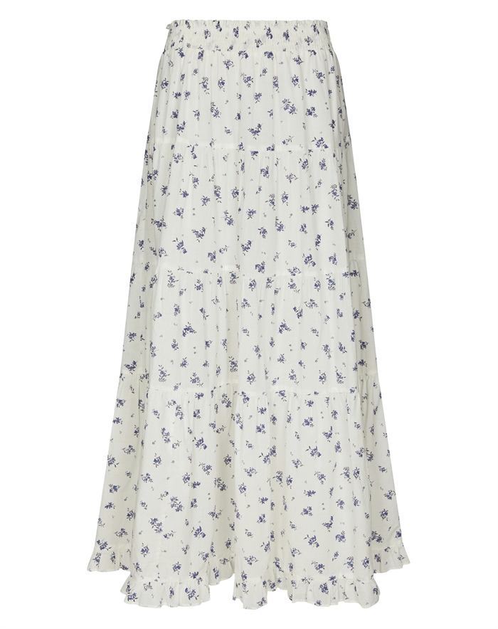 Neo Noir - Asta Small Blossom Nederdel - White Blue