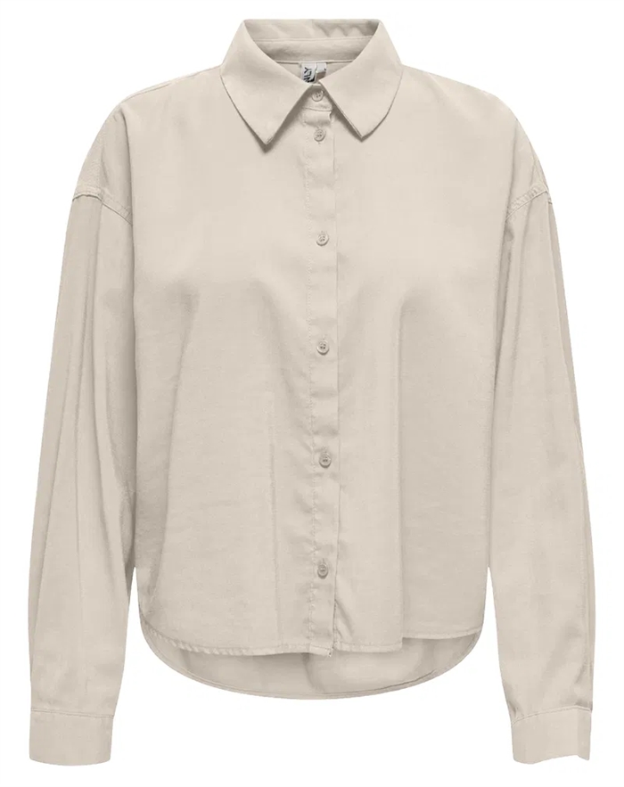 Only - Aris Life Pleat Skjorte - Pumice Stone 