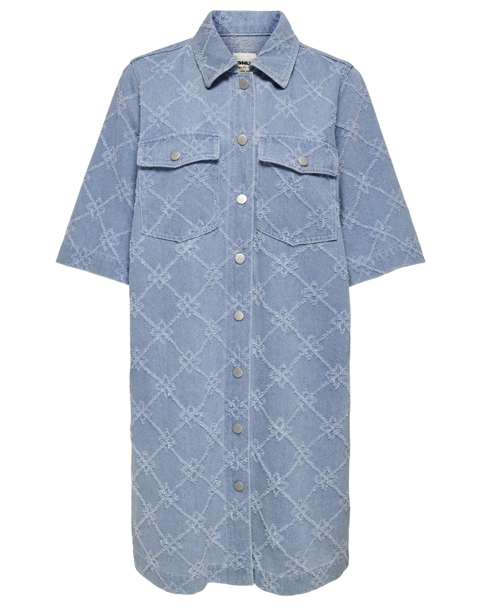 Belle Button Print Kjole - Only