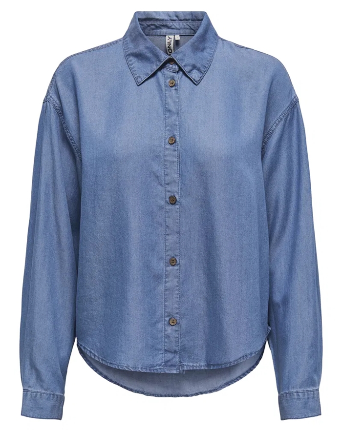 Only - Charis Life Skjorte - Medium Blue Denim 