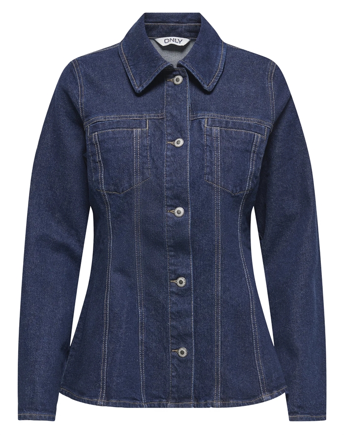 Elle Fitted Denim Jakke - Only