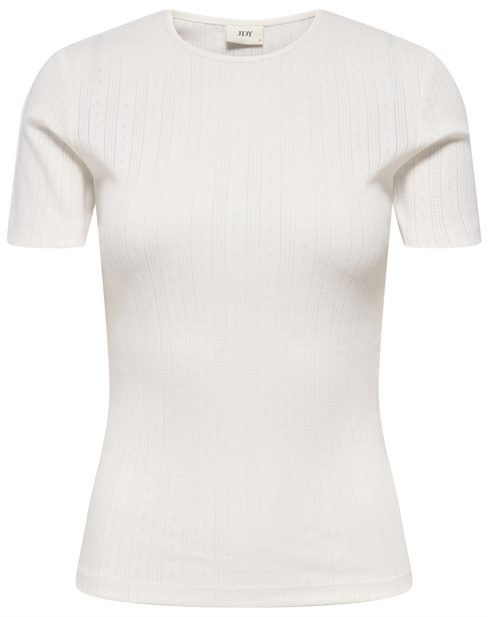 JDY - JDYSalsa Mia O-Neck Top - Cloud Dancer