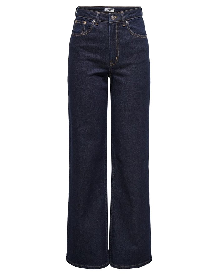 Juicy Wide Rinse Denim Jeans - Only