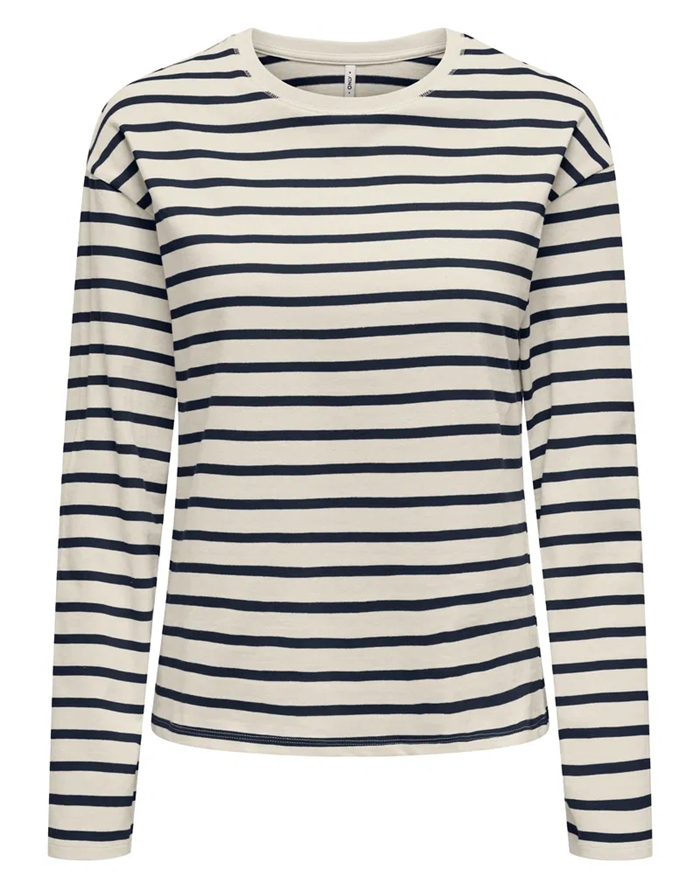 OnlNew Soph Life T-shirt - Birch/Navy