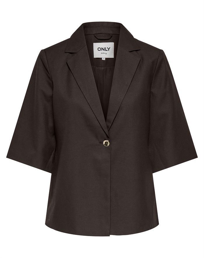 Only - ONLBaia Linen Blazer - Coffee Bean