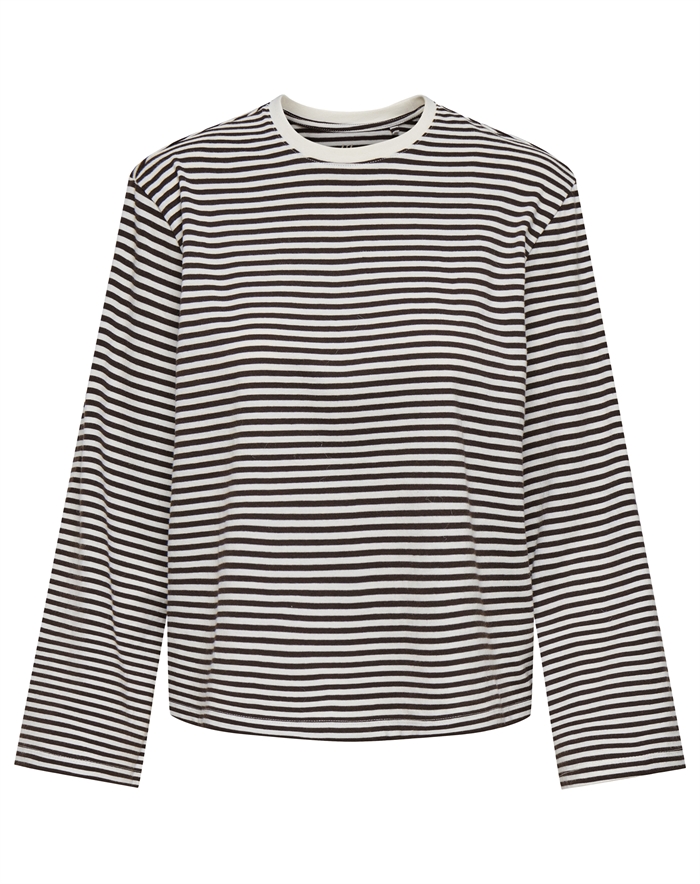 Only - ONLFreja Wide Sleeve Trøje - Coffee Bean/White