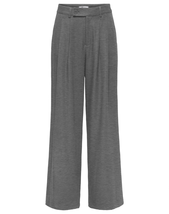 Only - ONLMiles Pleat Wide Bukser - Medium Grey