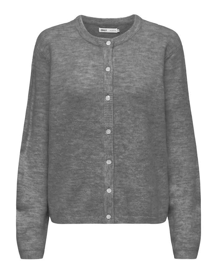  Only - ONLSimoni O-Neck Cardigan - Medium Grey Melange 
