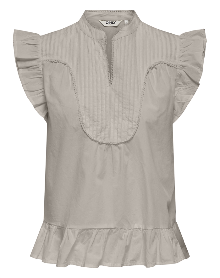 Only - OnlAdda V-neck Top - Chateau Gray