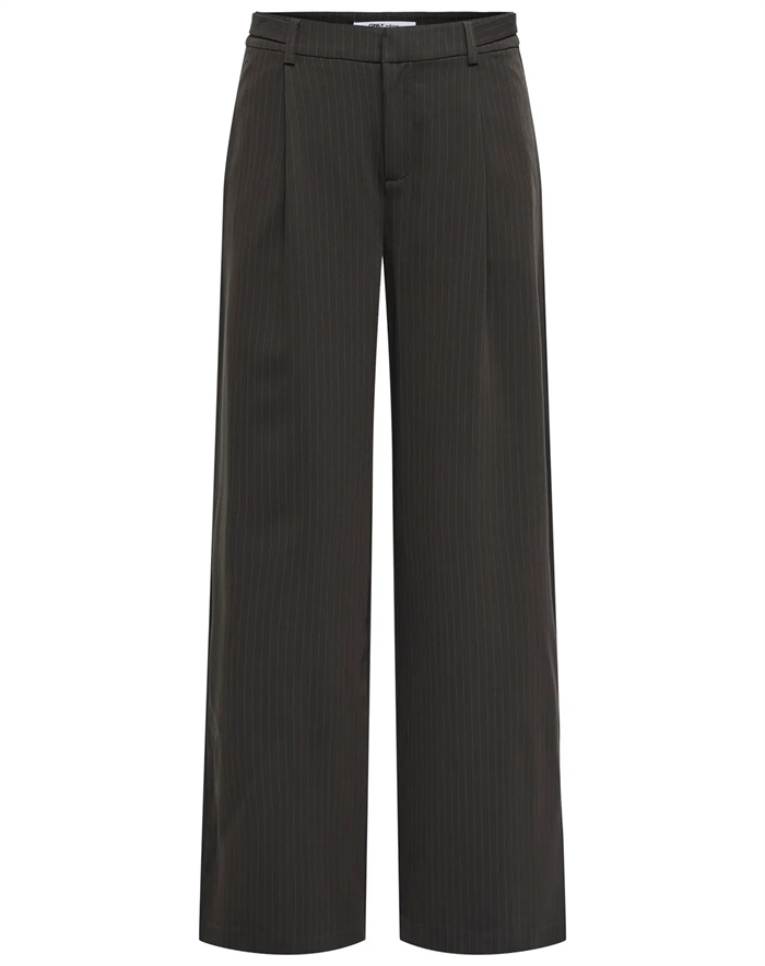 Only - OnlAlden Life Wide Bukser - Mole W. Pinstripe