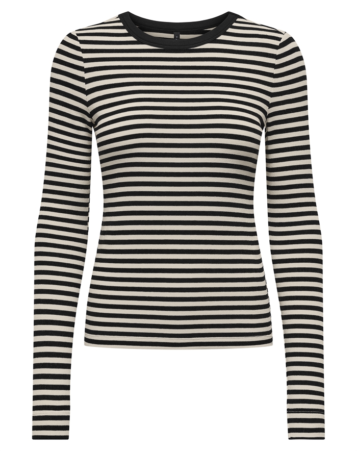 Only - ONLElene L/S Fitted Langærmet Trøje - Black/Birch