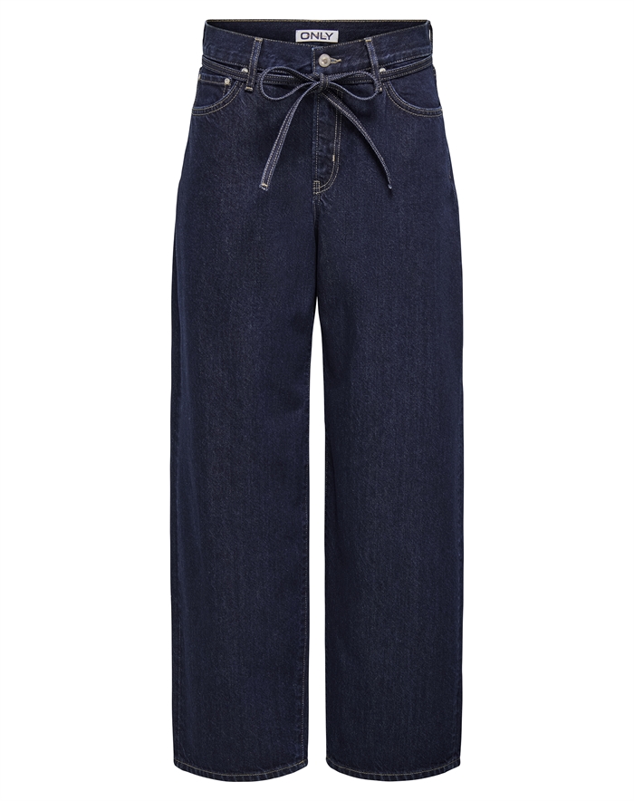 Only - OnlGianna Straight Jeans - Dark Blue Denim
