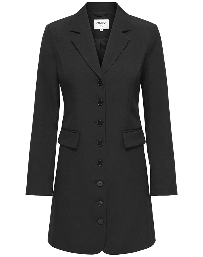 Only - ONLAlvina L/S Blazer Kjole - Black