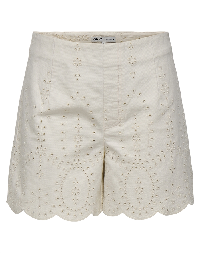 Only - ONLElsa Crochet Shorts - Cloud Dancer