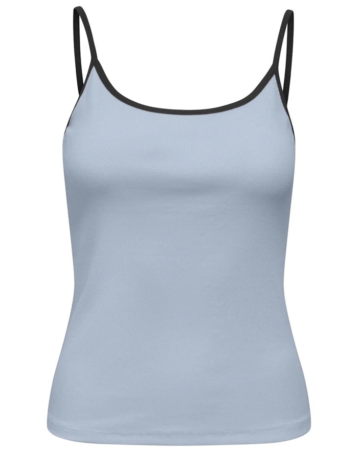 Only - ONLFenja U-Neck Strap Top - Cashmere Blue