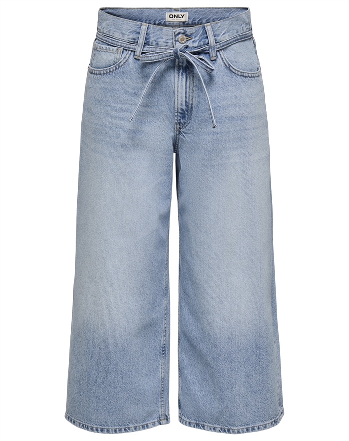 Only - ONLGianna Culotte Jeans - Medium Blue Denim