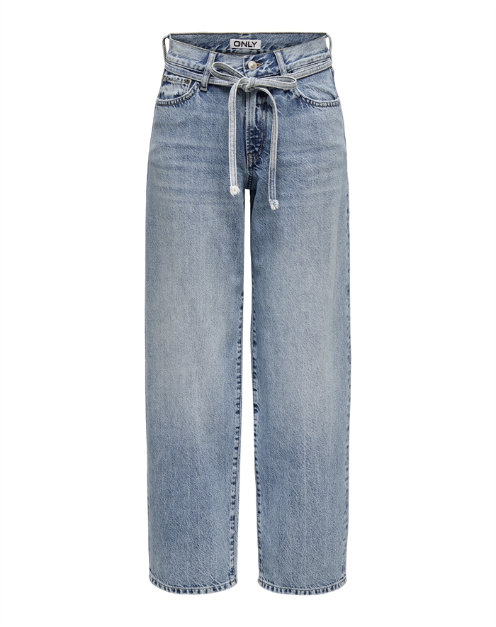 Only - ONLGianna Straight Jeans - Light Blue Denim
