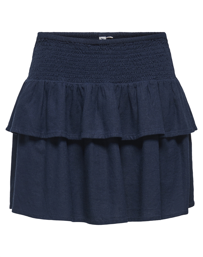 Only - ONLGoa Linen Nederdel - Navy Blazer