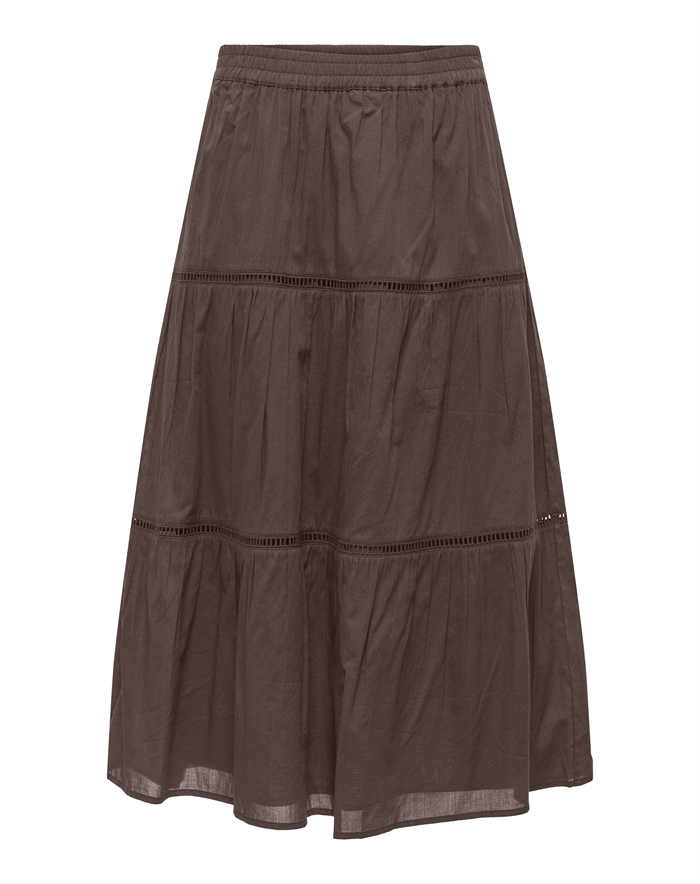 Only - ONLIsabella Long Nederdel - Chocolate Martini 