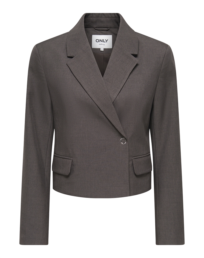 Only - ONLLinda Asym Blazer - Chocolate Torte 