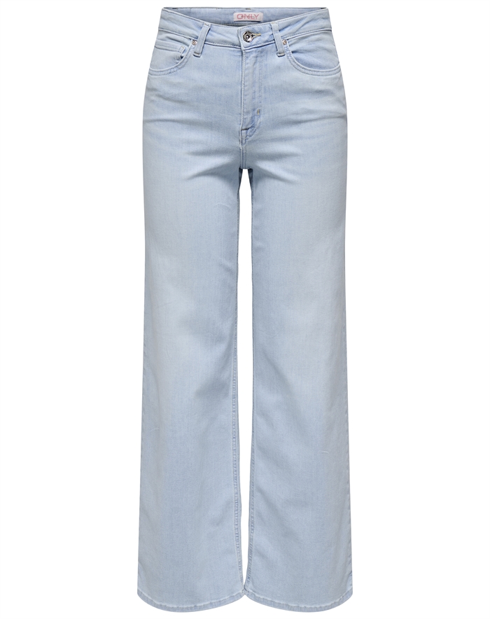 Only - ONLMadison Blush HW Wide Jeans - Light Blue Bleached