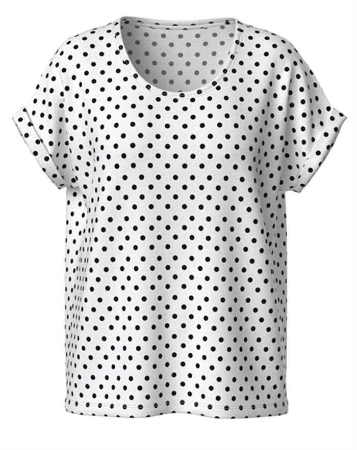 Only - ONLMoster T-Shirt - Cloud Dancer/ Balck Dots