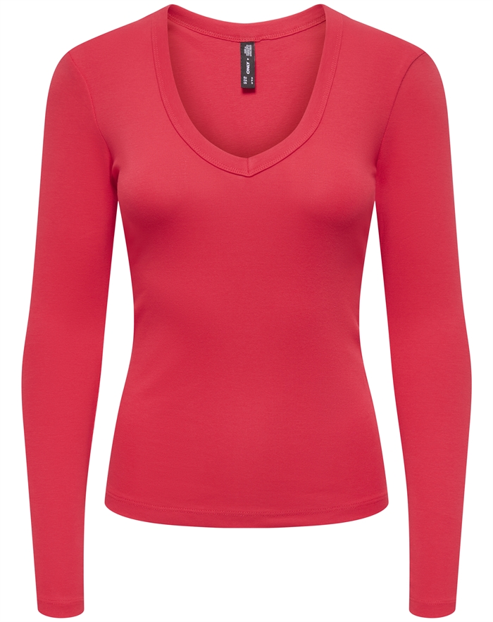 Only - ONLRiley V Neck Top - Lollipop