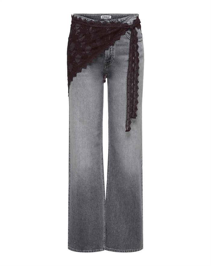 Only - ONLSof Lace Tørklæde - Seal Brown 