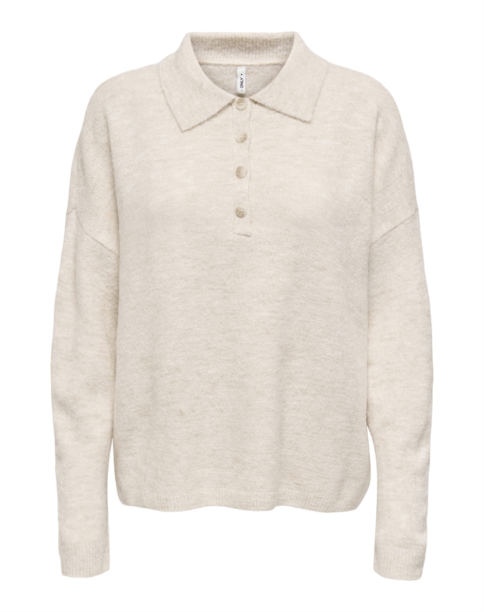  Only - ONLTalio LS Neck Strik Polo - Whitecap Gray 