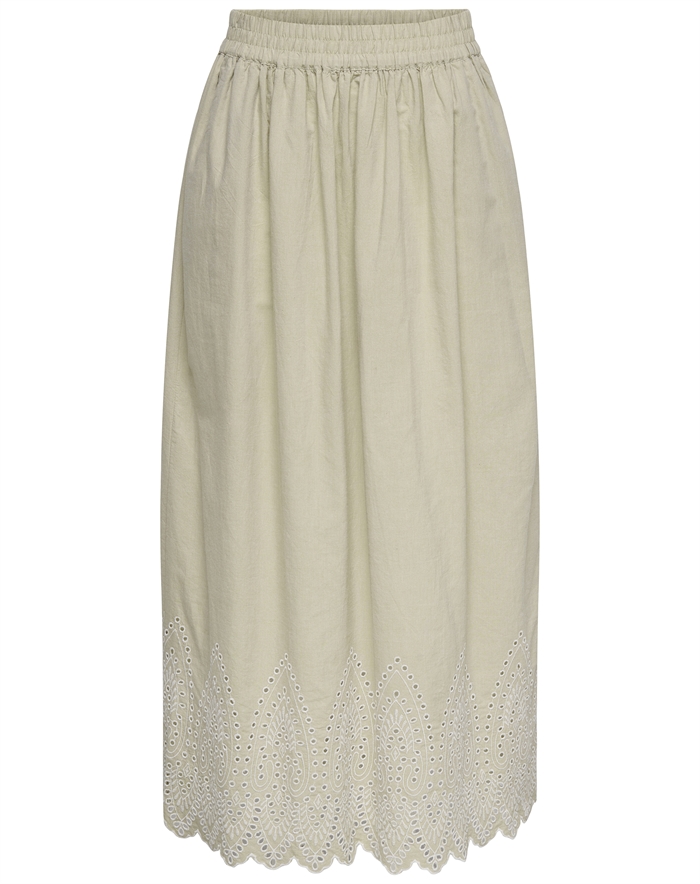 Only - ONLTulum Maxi Nederdel - Olive Gray