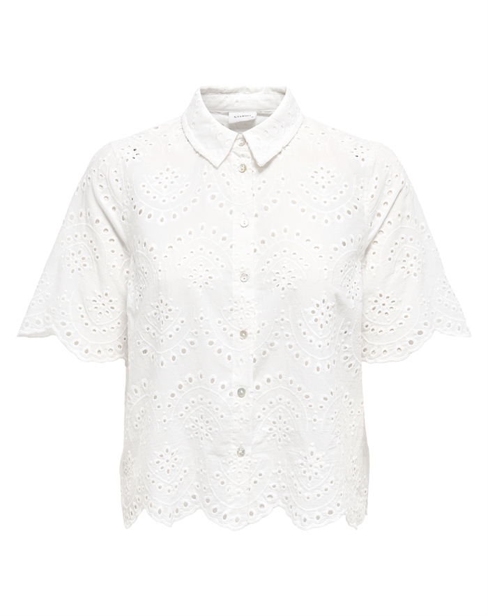 Only - ONLValais Kortærmet Skjorte - Cloud Dancer