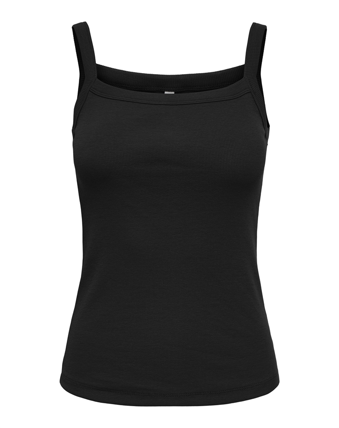 Only - ONLVira Rib Top - Black 