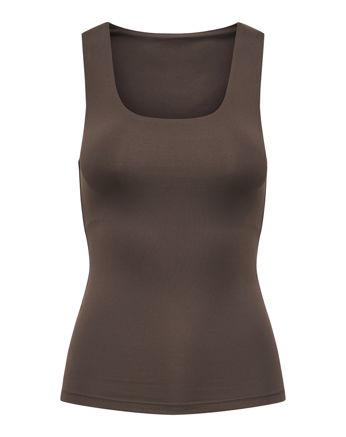 Only - OnlEa 2-Ways Fit Top - Seal Brown