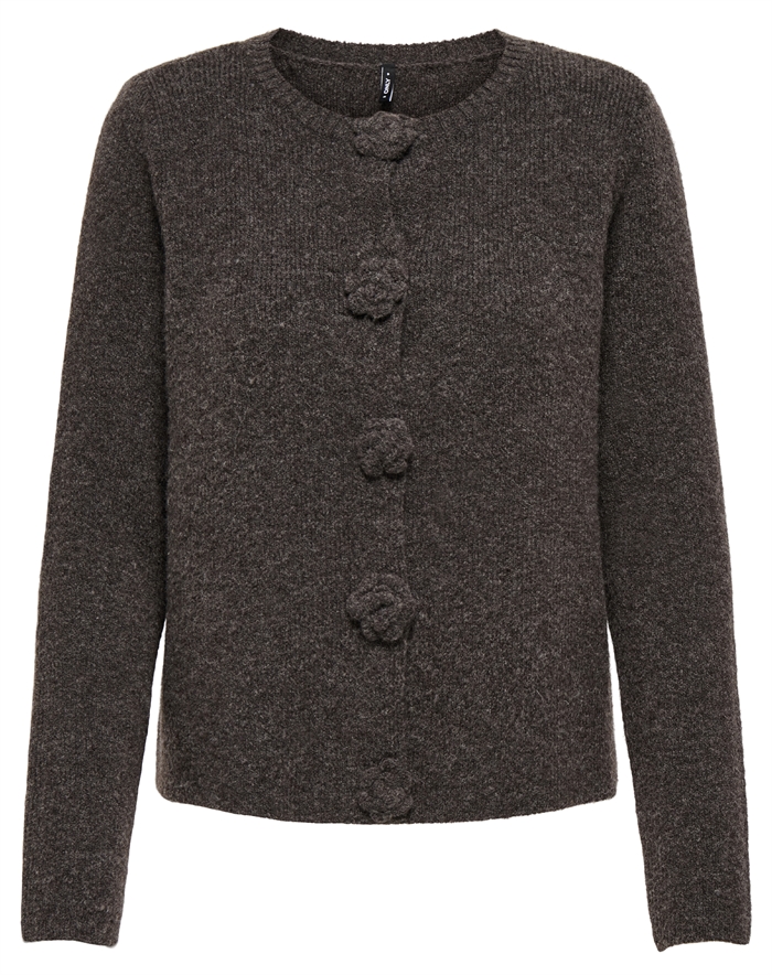 Only - OnlGry Cardigan - Black Coffee