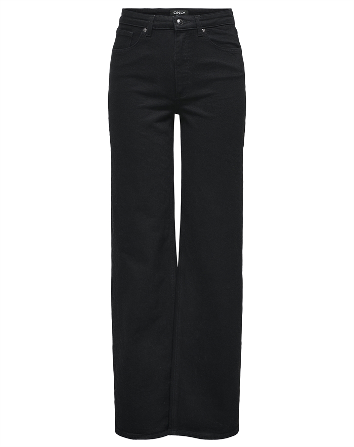 Only - OnlJuicy HW Wide Denim Jeans - Black Denim