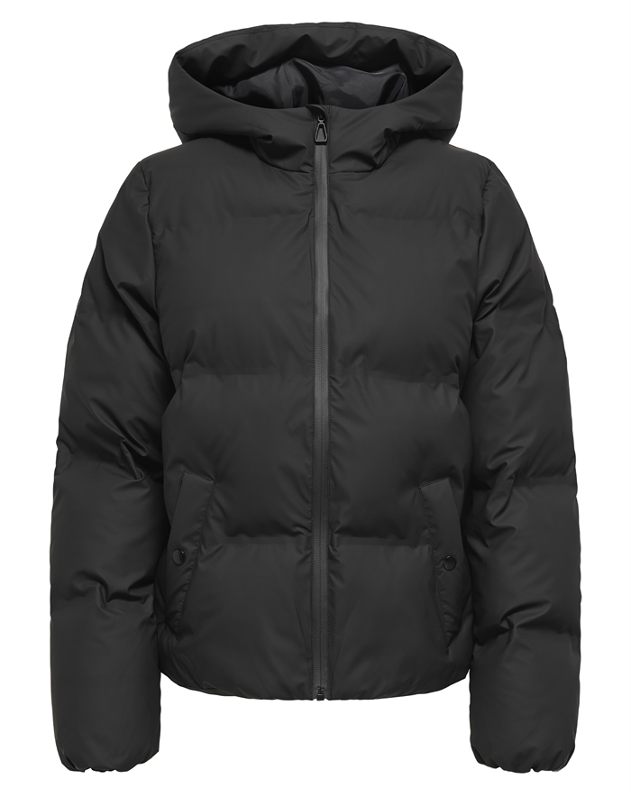 Only - OnlLea Rain Short Puffer Jakke - Black