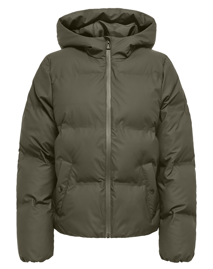 Only - OnlLea Rain Short Puffer Jakke - Kalamata