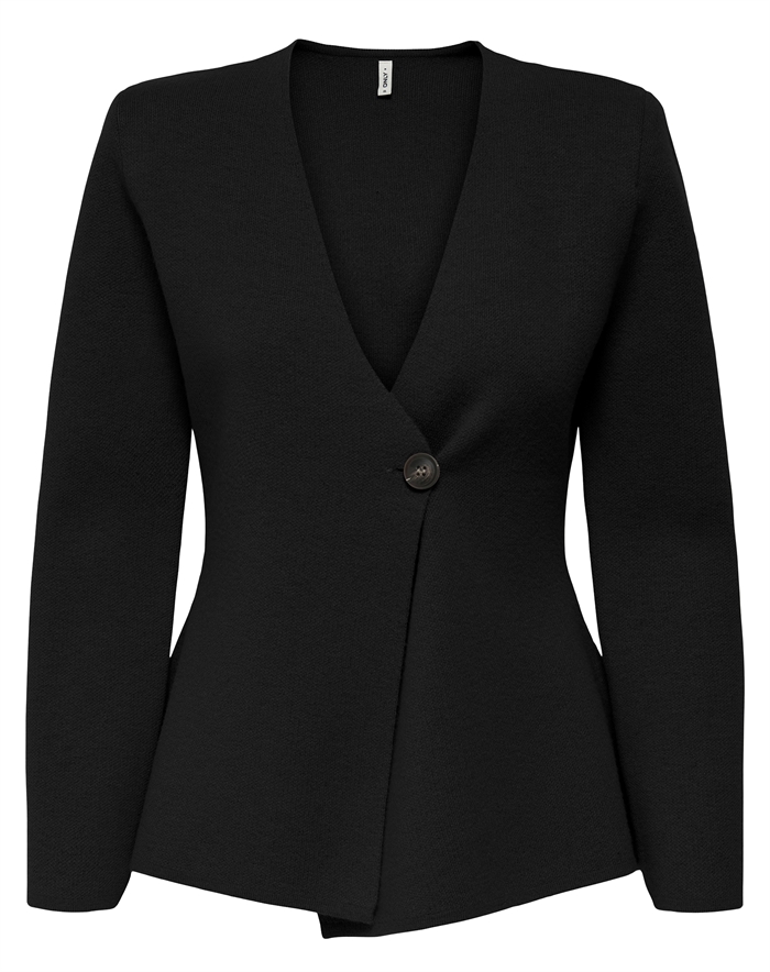 Only - OnlMyera Life One Button Cardigan - Black