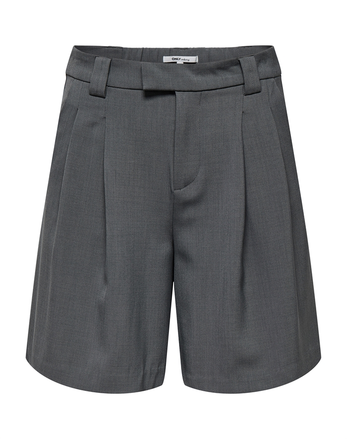 Only - OnlSvea Life MW Bermuda Shorts - Dark Grey Melange