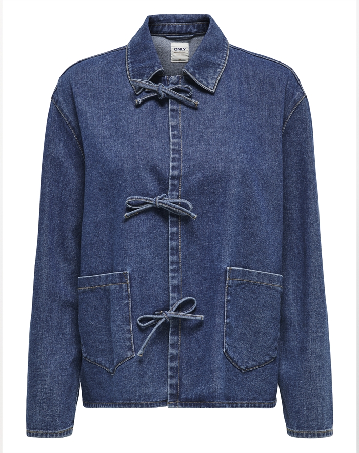Only - OnlThille Denim Jakke - Dark Blue Denim