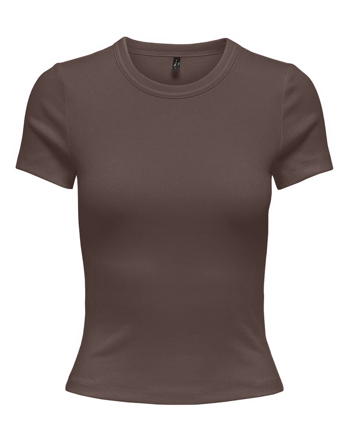 Only - Onlval Life O-Neck T-Shirt - Chocolate Martini
